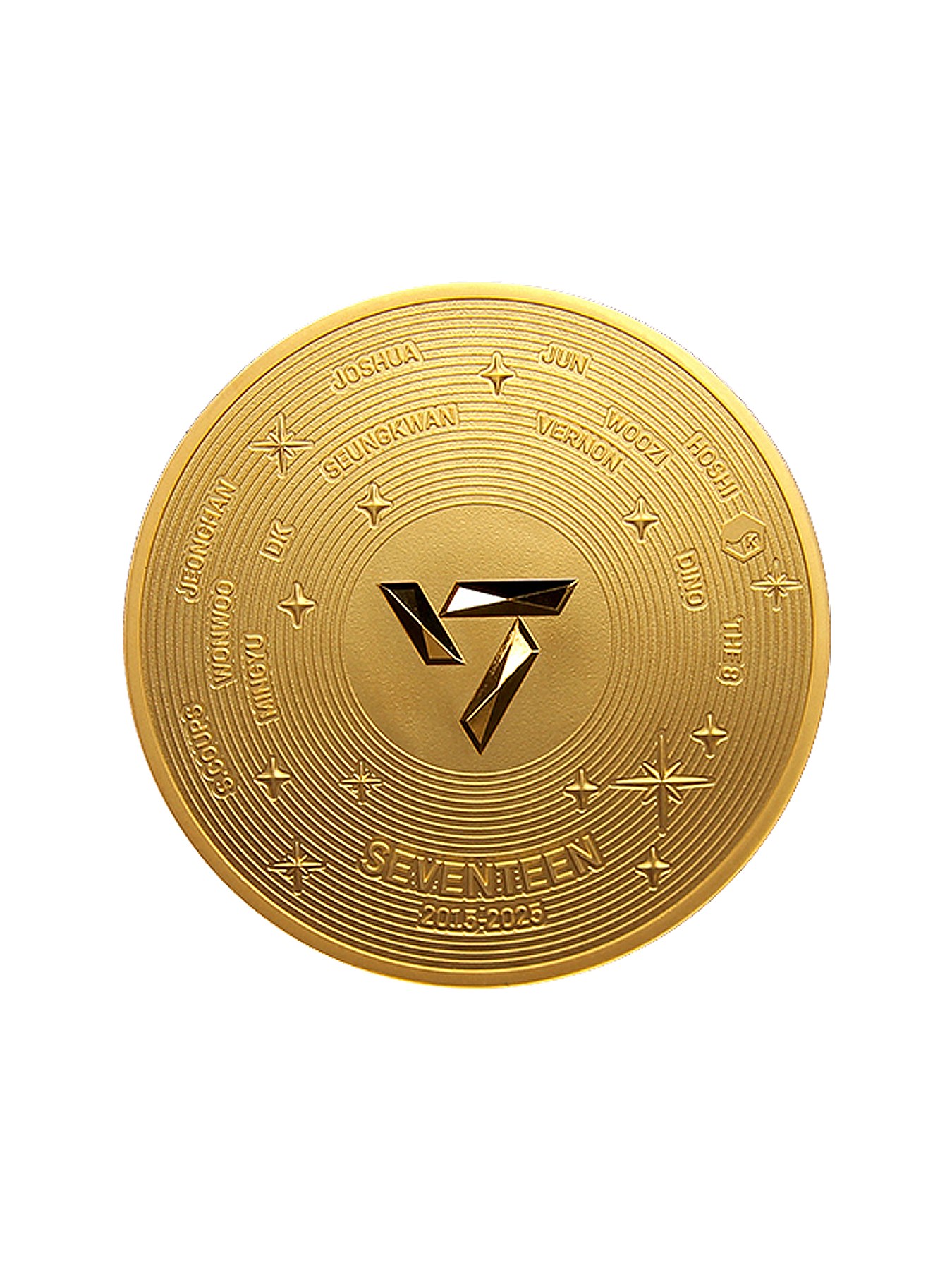 Image 53: R418-1-SEVENTEEN_10th_Anniversary_1_oz_999_Fine_Gold_Proof_Commemorative_Medallion.png/https://sgpmintstrprod.blob.core.windows.net/product-images
