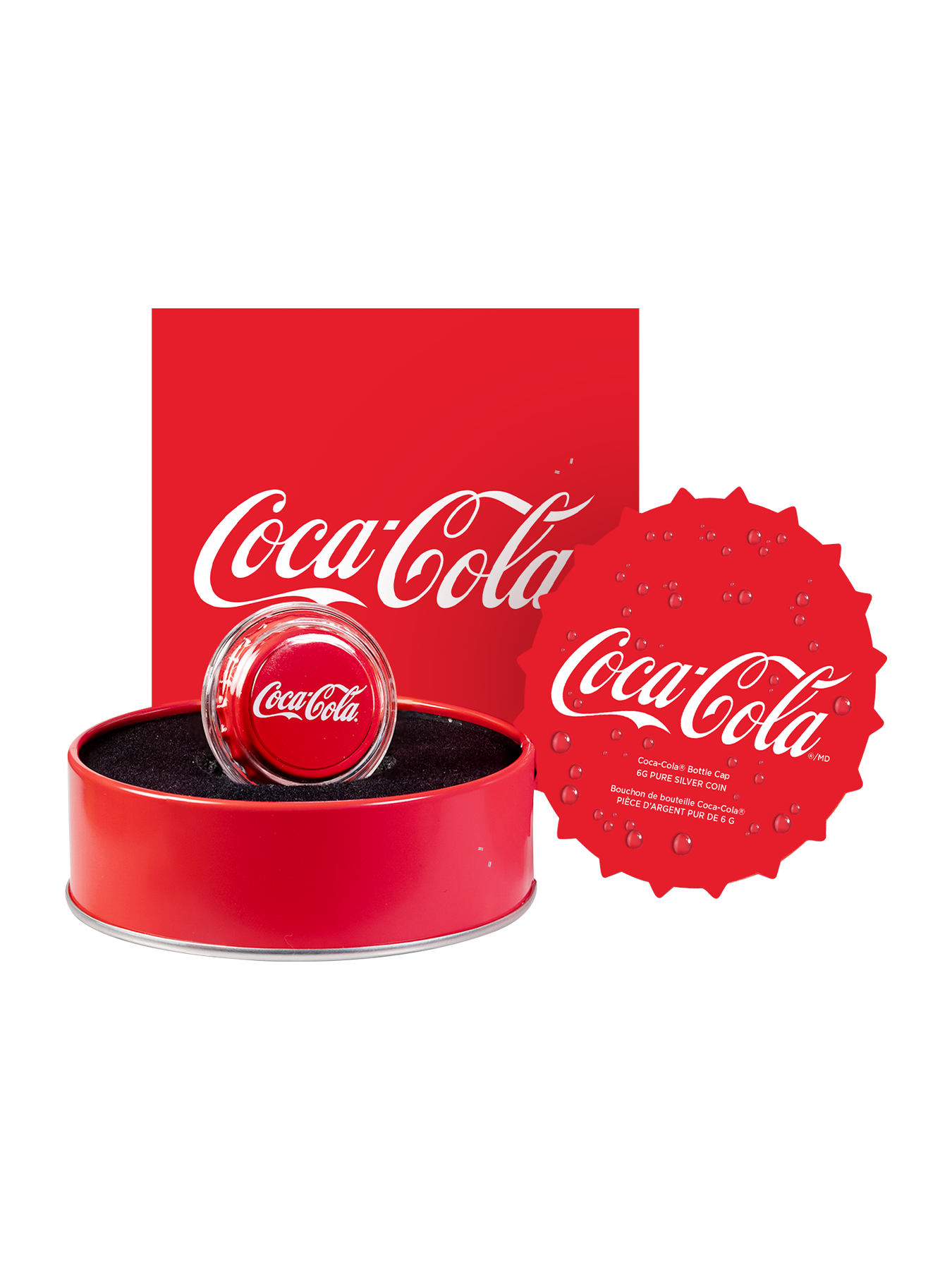 Coca-Cola ボトルキャップ純銀 未使用 Coca-Cola ボトルキャップ純銀コイン 未使用 - メルカリ