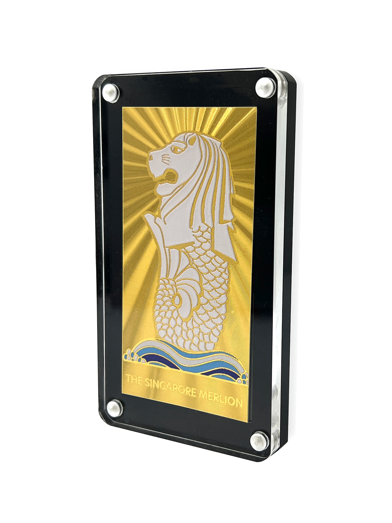 GOLDEN 置物 24金箔 Merlin Mint Singapore 置物 24金箔 Merlin Mint Singapore GOLDFISHES DOME GLASS 置物