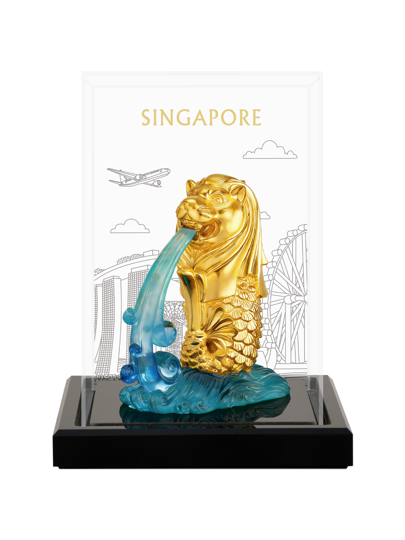 Singapore Mint Merlin 24金箔 置物 The Singapore Mint